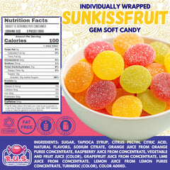 R.U.S. Candy SunkissFruit Gems individually wrapped for freshness