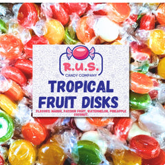 R.U.S. Candy tropical fruit disk mango – bright bite for office candy bowls