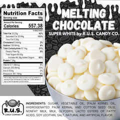 R.U.S. Candy white melts for cake pops with even coating.