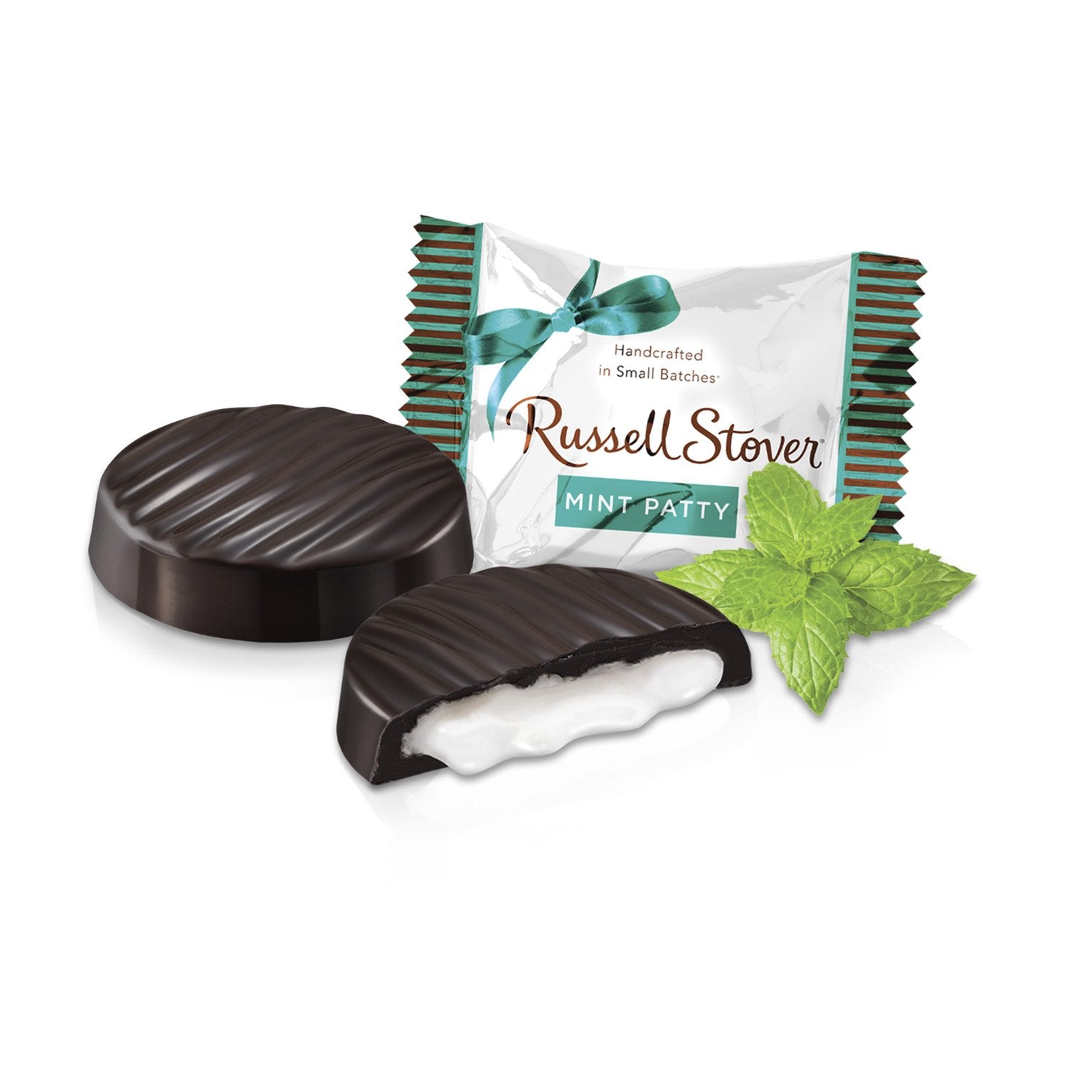 Russell Stover 6-ounce bag packaging label visible on shelf