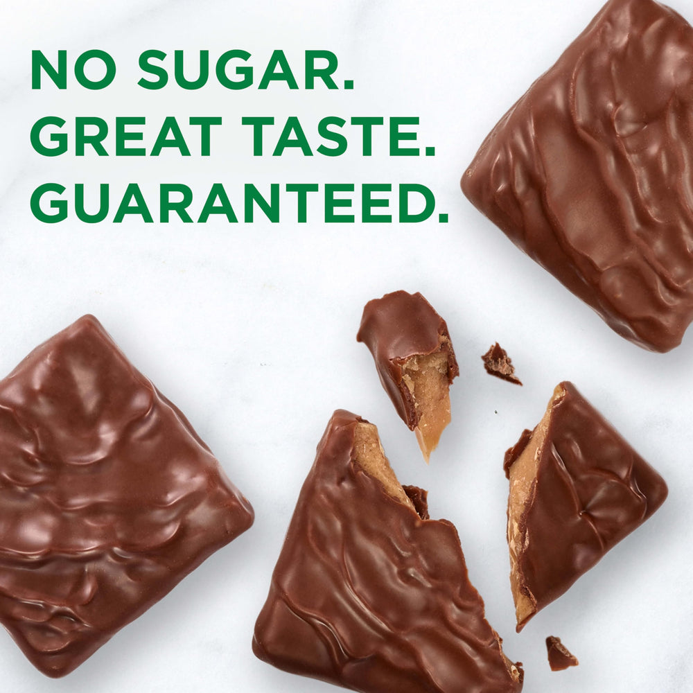 Chocolate-dipped toffee texture for moments of indulgence.