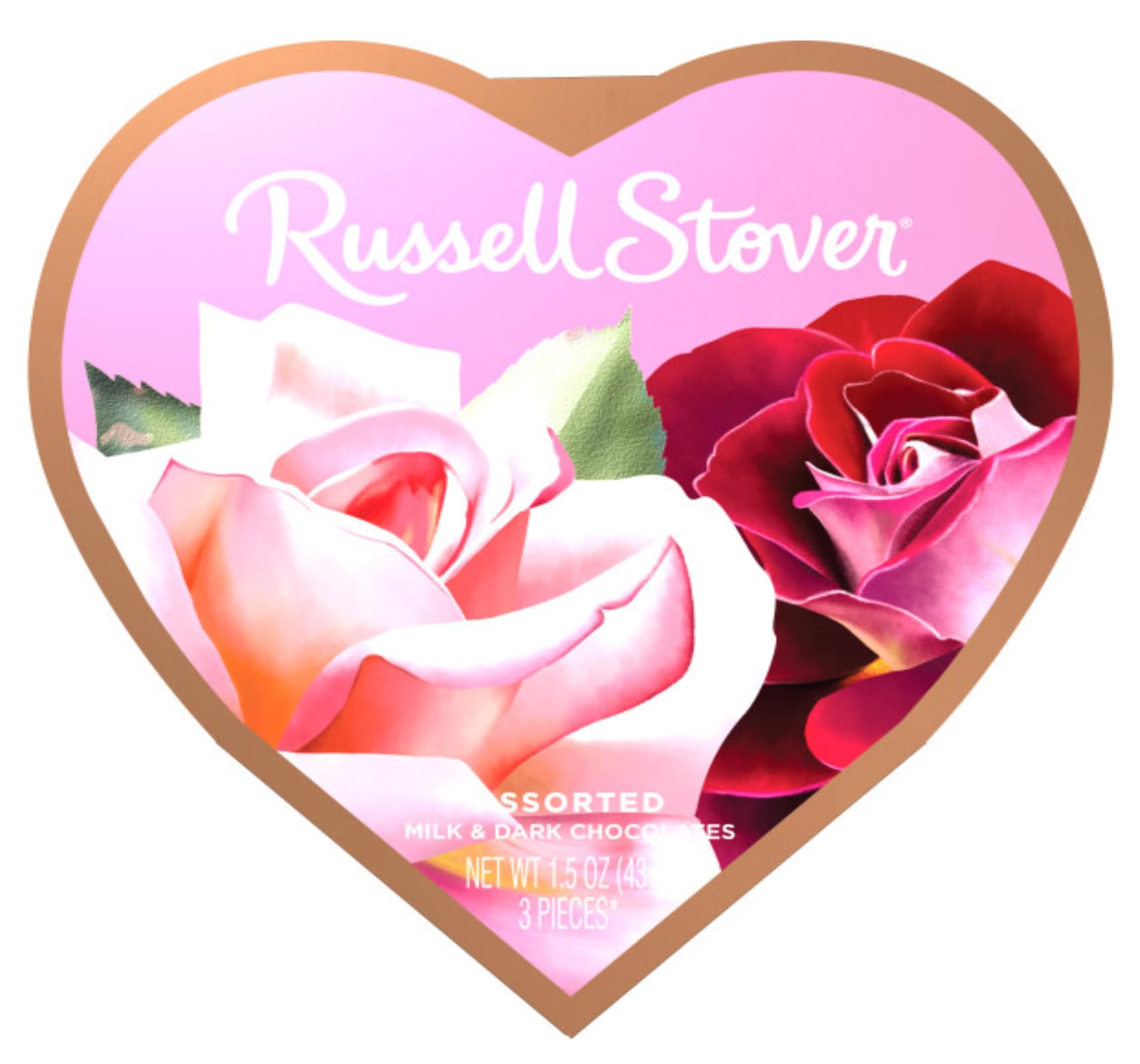 Russell Stover dark chocolate piece closeup emphasizing rich flavor