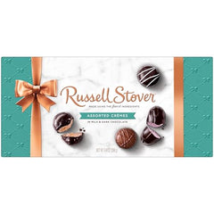 Russell Stover dark chocolate vanilla cream close-up, rich contrast for sharing