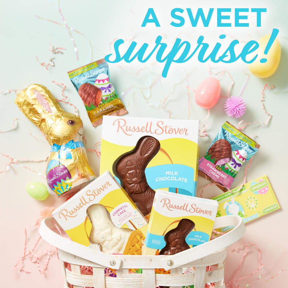 18-count Russell Stover Easter pack ideal for sharing at gatherings.