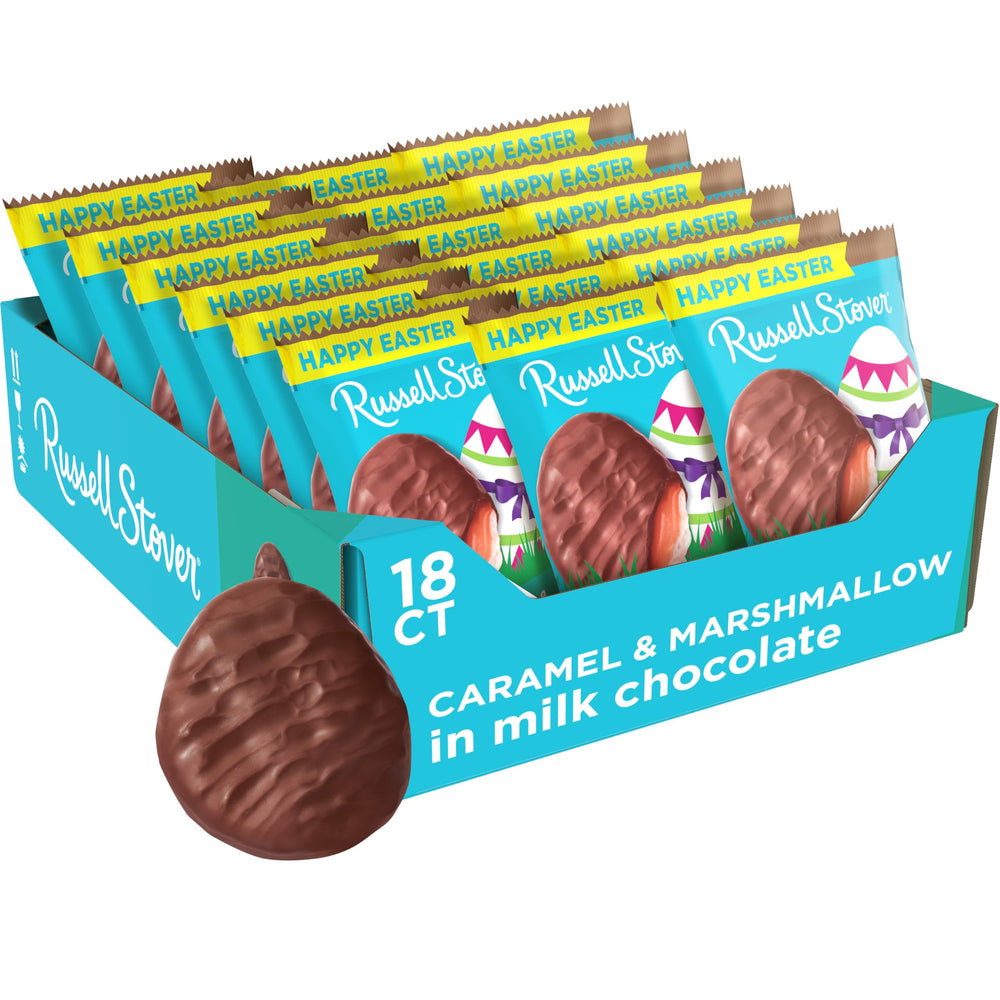 Russell Stover Easter egg front view, ideal for Easter baskets