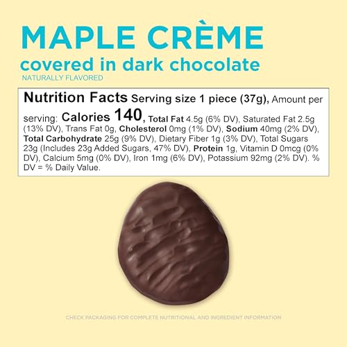 Russell Stover Easter Maple Creme Egg close-up showing maple center and shell for premium appeal.