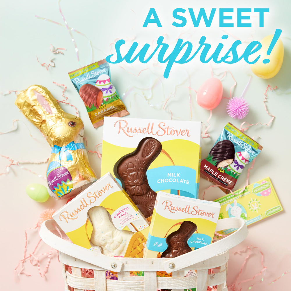 Russell Stover Easter Maple Creme Egg 30% larger option for extra indulgence.