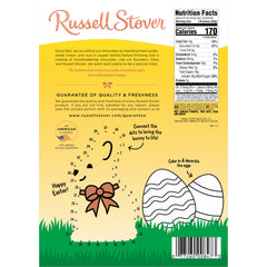 Russell Stover Easter Rabbit packaging close-up showing premium ingredients
