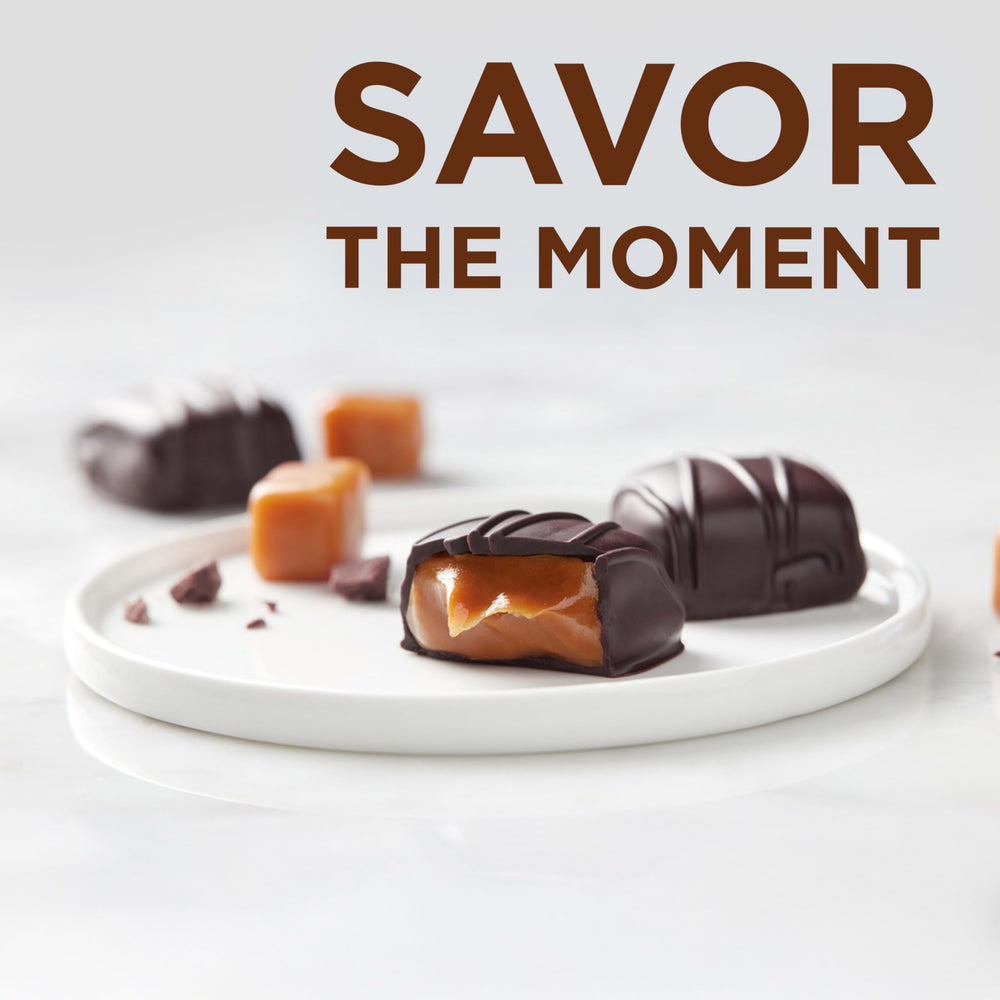 Russell Stover gift box ready to give, elegant packaging