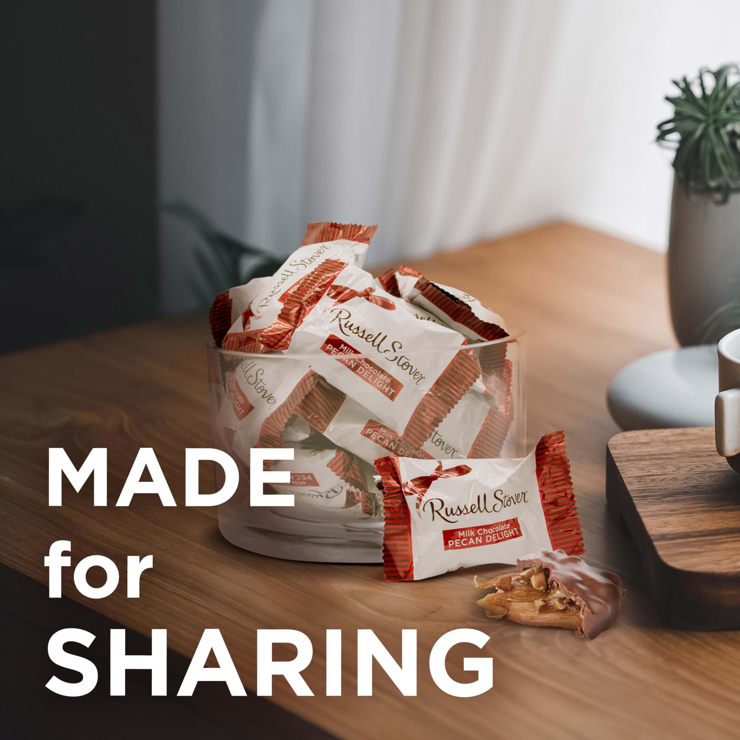 Russell Stover gourmet coating enhances pecan crunch