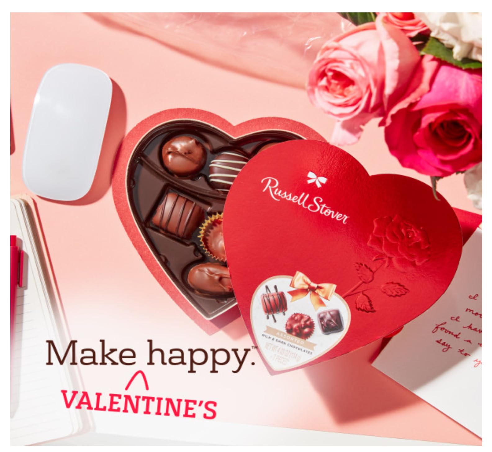 Russell Stover gift-ready red heart box elevates Valentine’s gesture