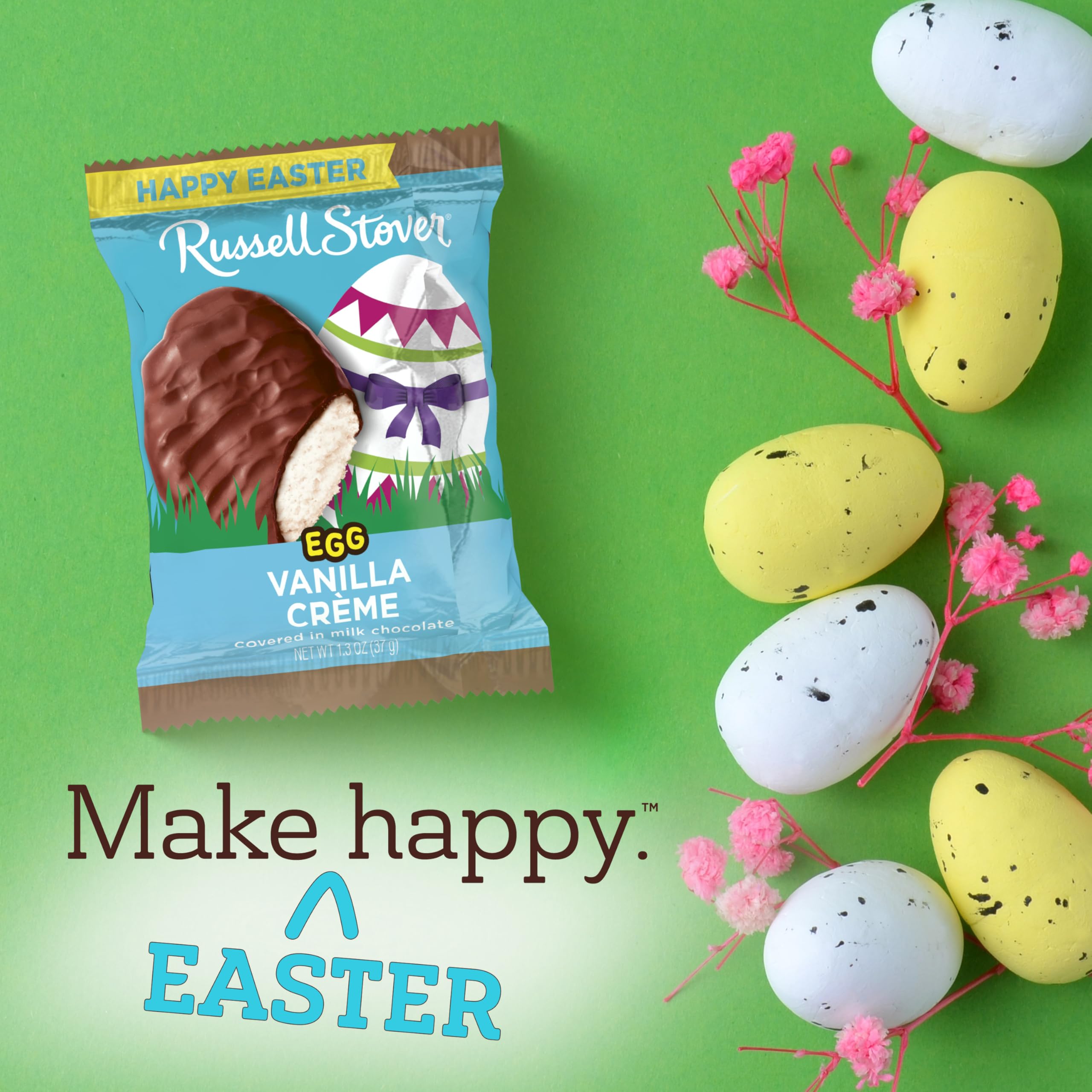 Individually wrapped Russell Stover Easter eggs for easy sharing
