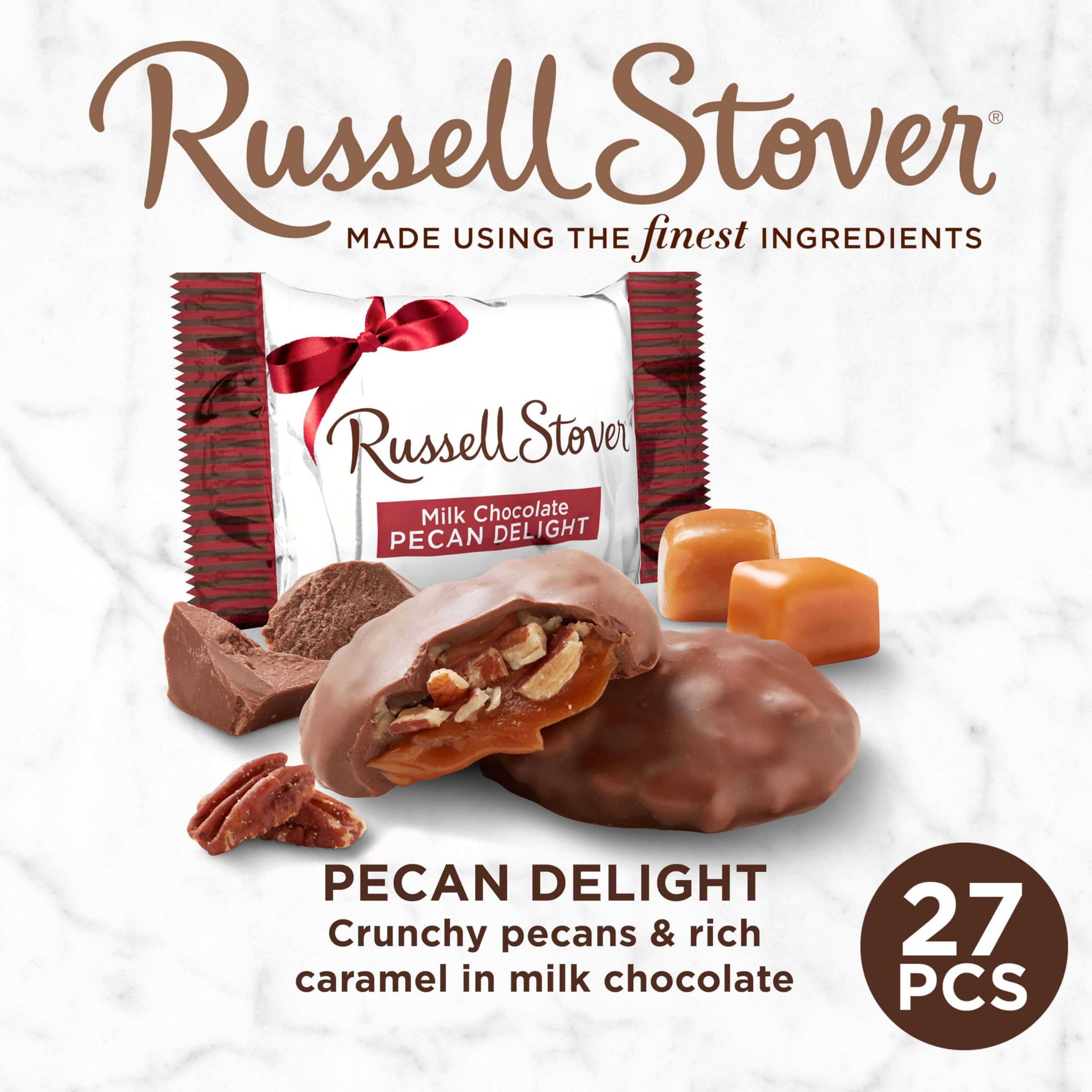 Russell Stover individually wrapped pieces for freshness