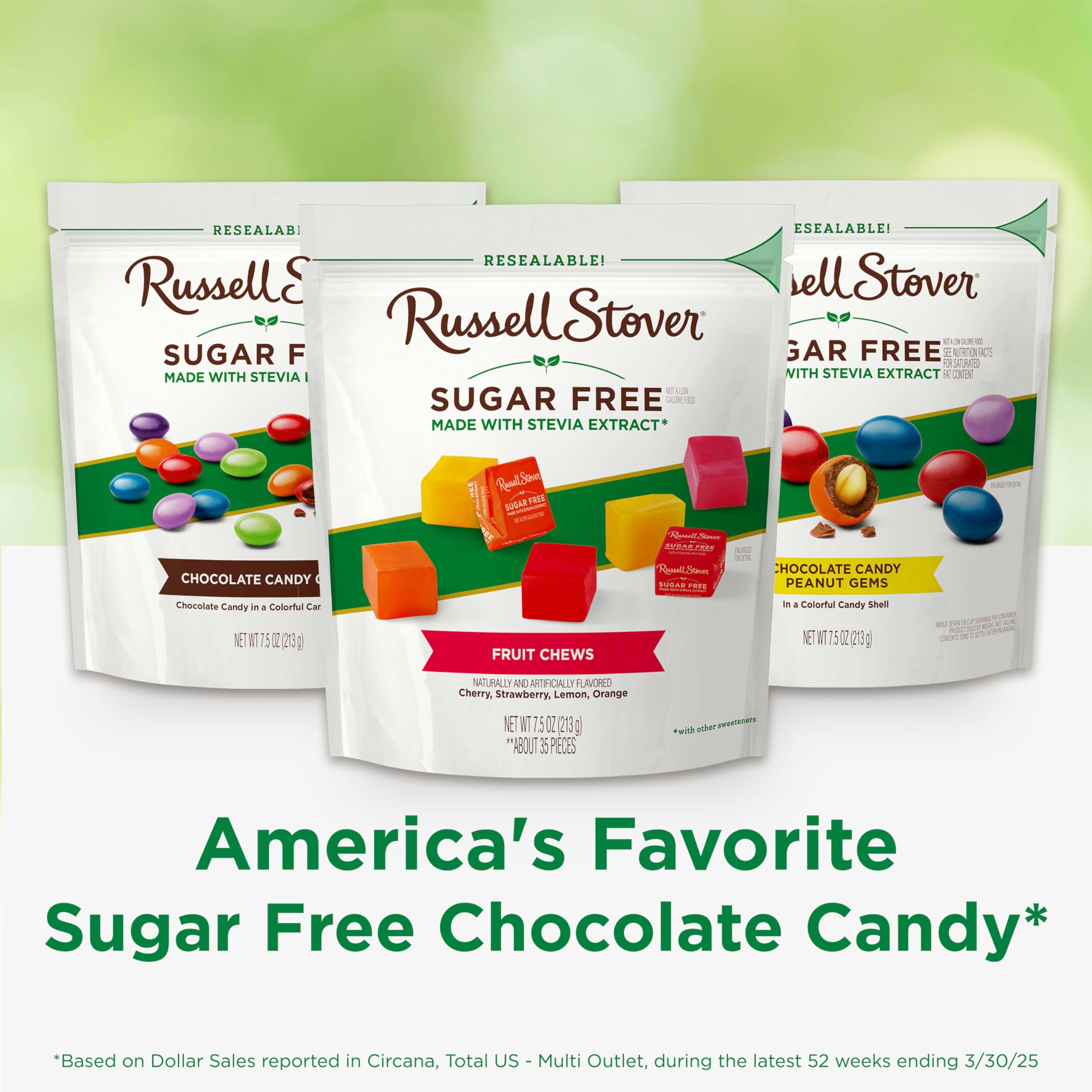 RUSSELL STOVER lemon flavor fruit chew with zesty citrus feel