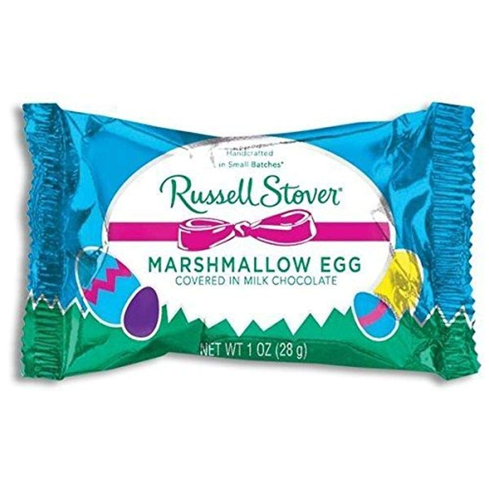 Russell Stover marshmallow egg in milk chocolate, six-pack, ideal for Easter gifting