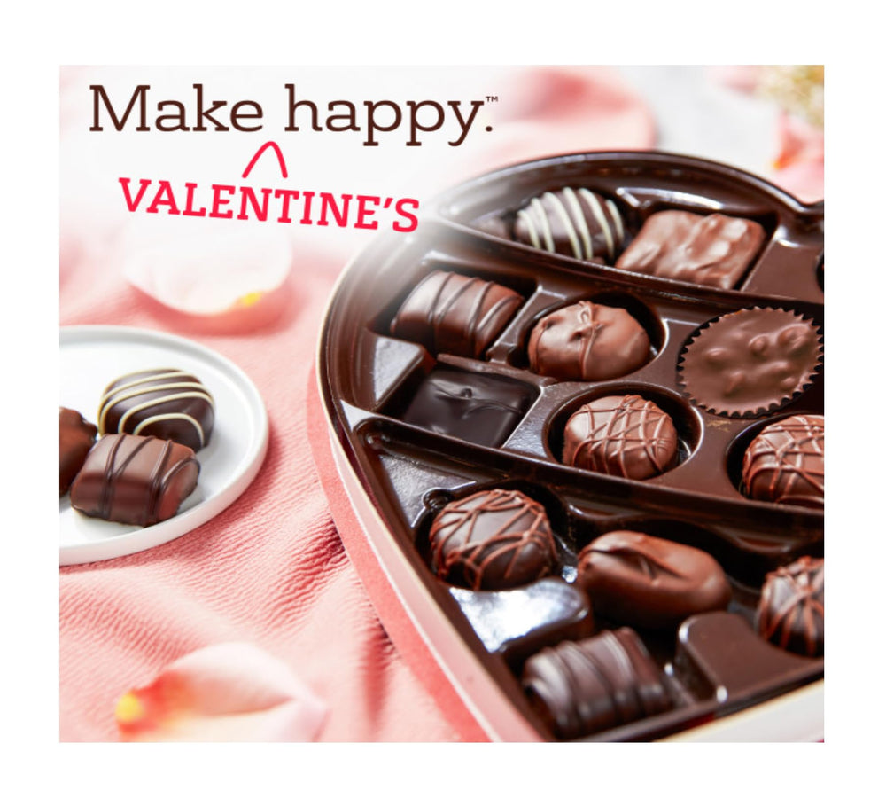 Russell Stover milk and dark chocolate selection ready for gifting.