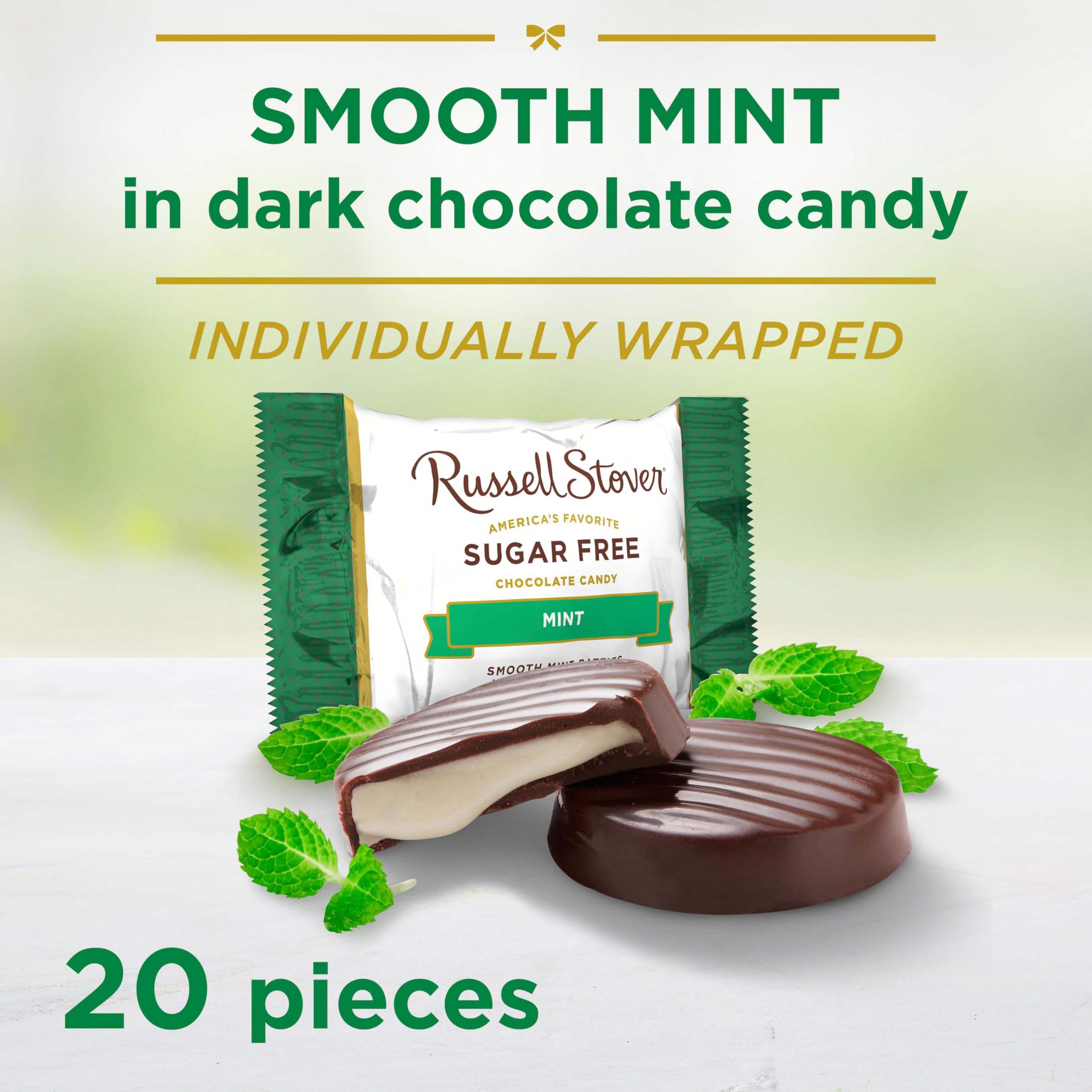 Mint cream center provides a refreshing contrast with balanced sweetness.