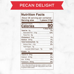 Individually wrapped Russell Stover Pecan Delight for easy sharing or on-the-go enjoyment