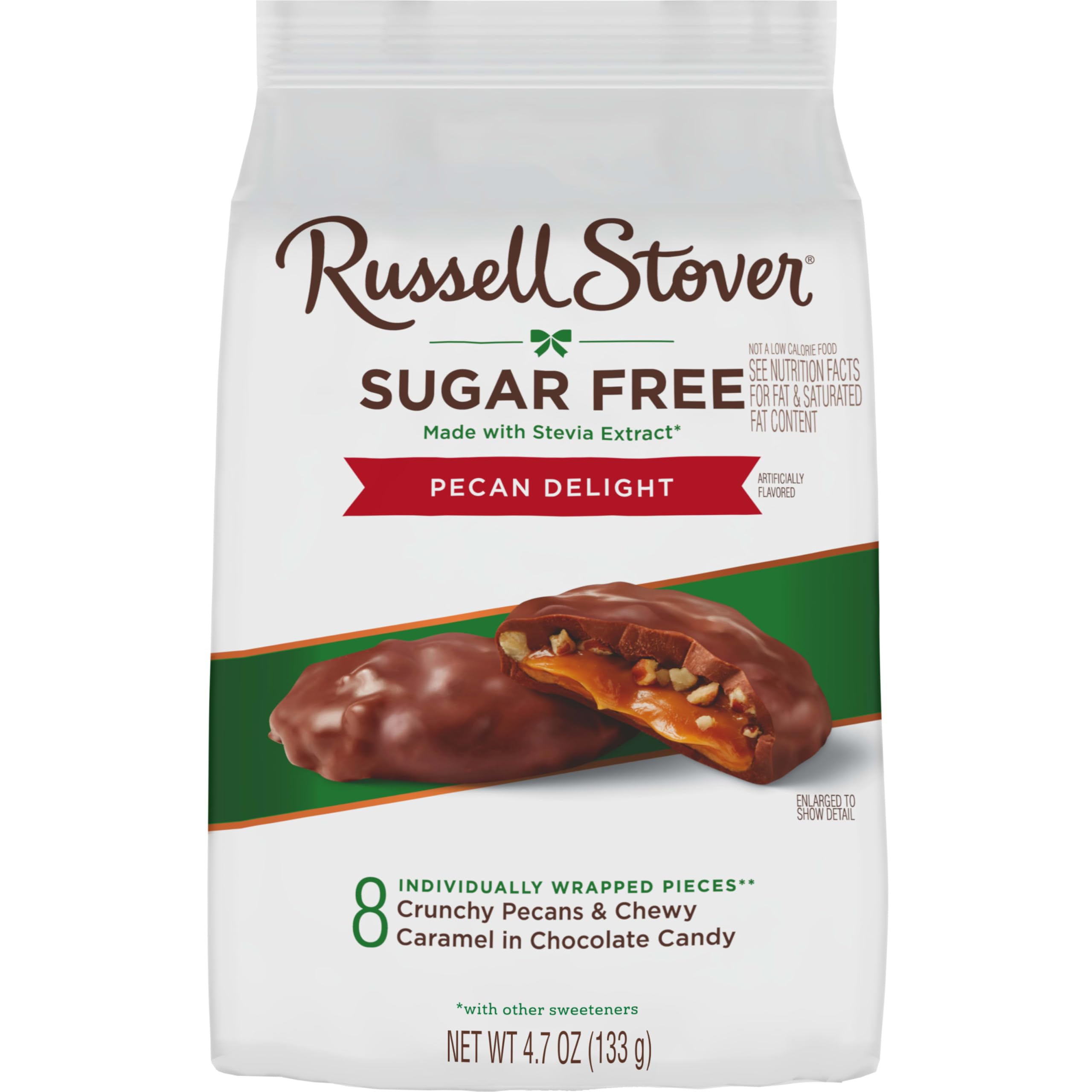 Russell Stover Pecan Delights eight-piece bag, perfect for sharing or portion control