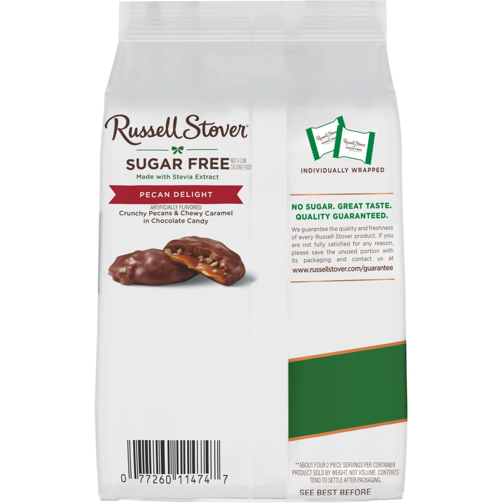 Russell Stover Pecan Delights on a candy bowl, ready for a quick treat