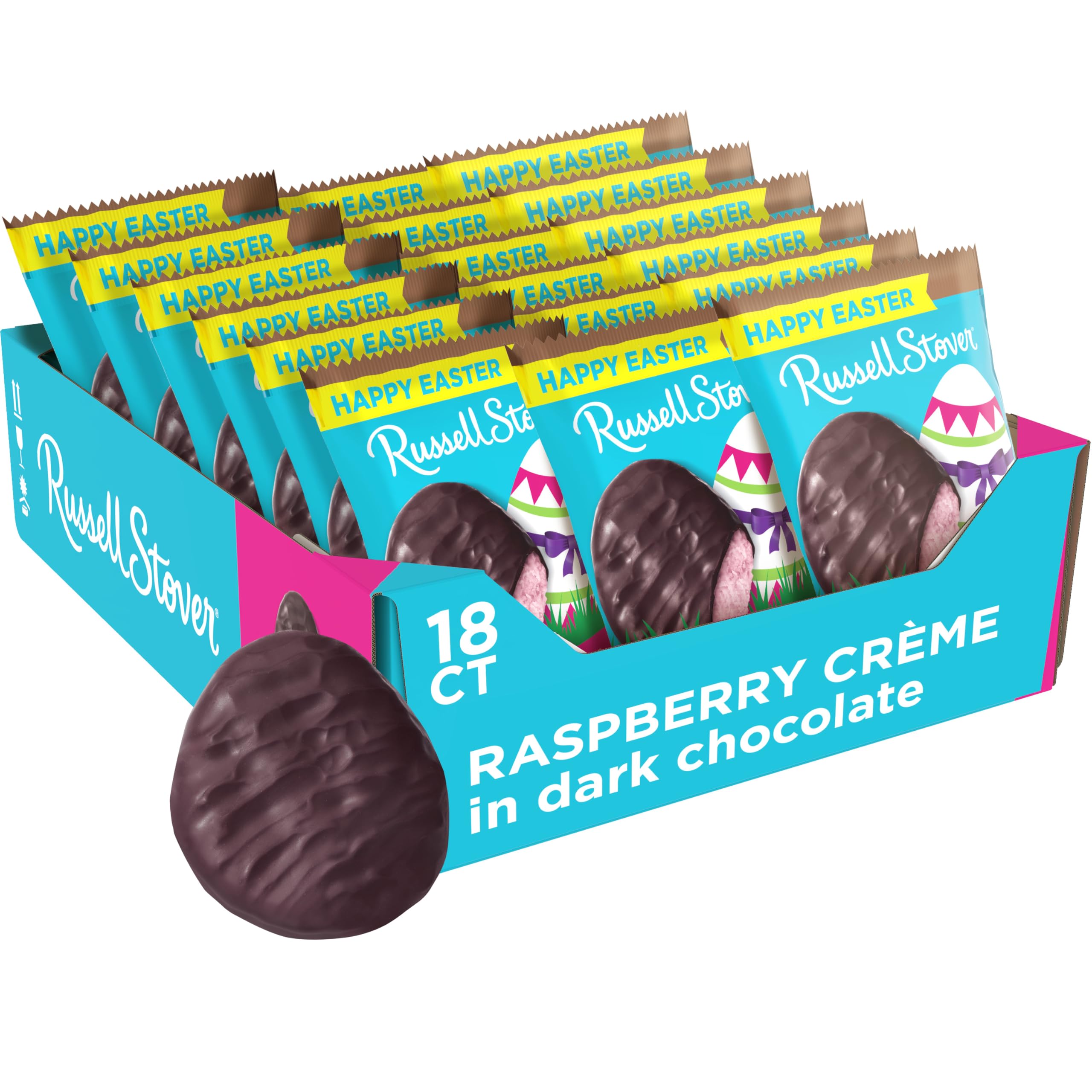 Russell Stover Raspberry Crème Egg front view ideal Easter gift