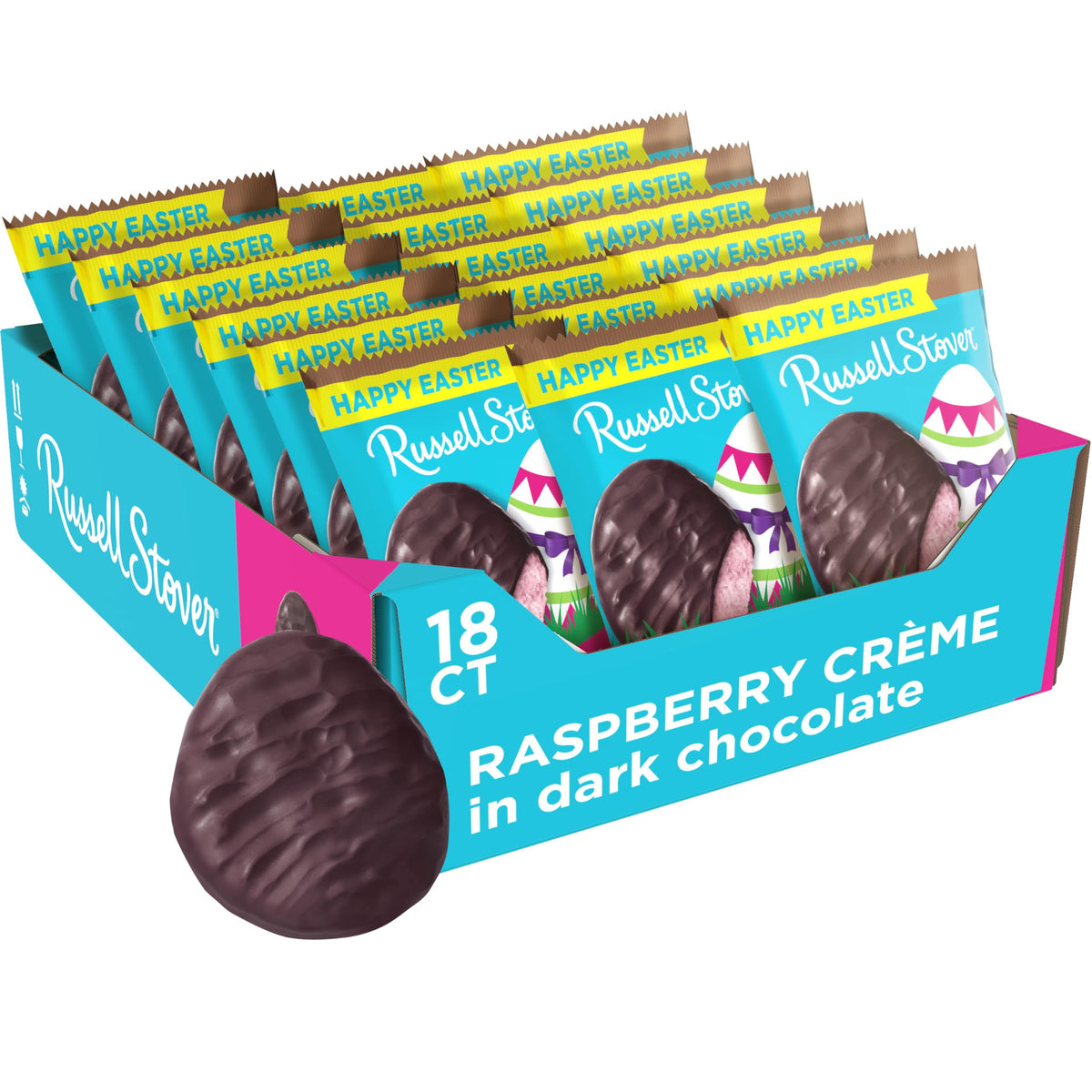 Russell Stover Raspberry Crème Egg front view ideal Easter gift
