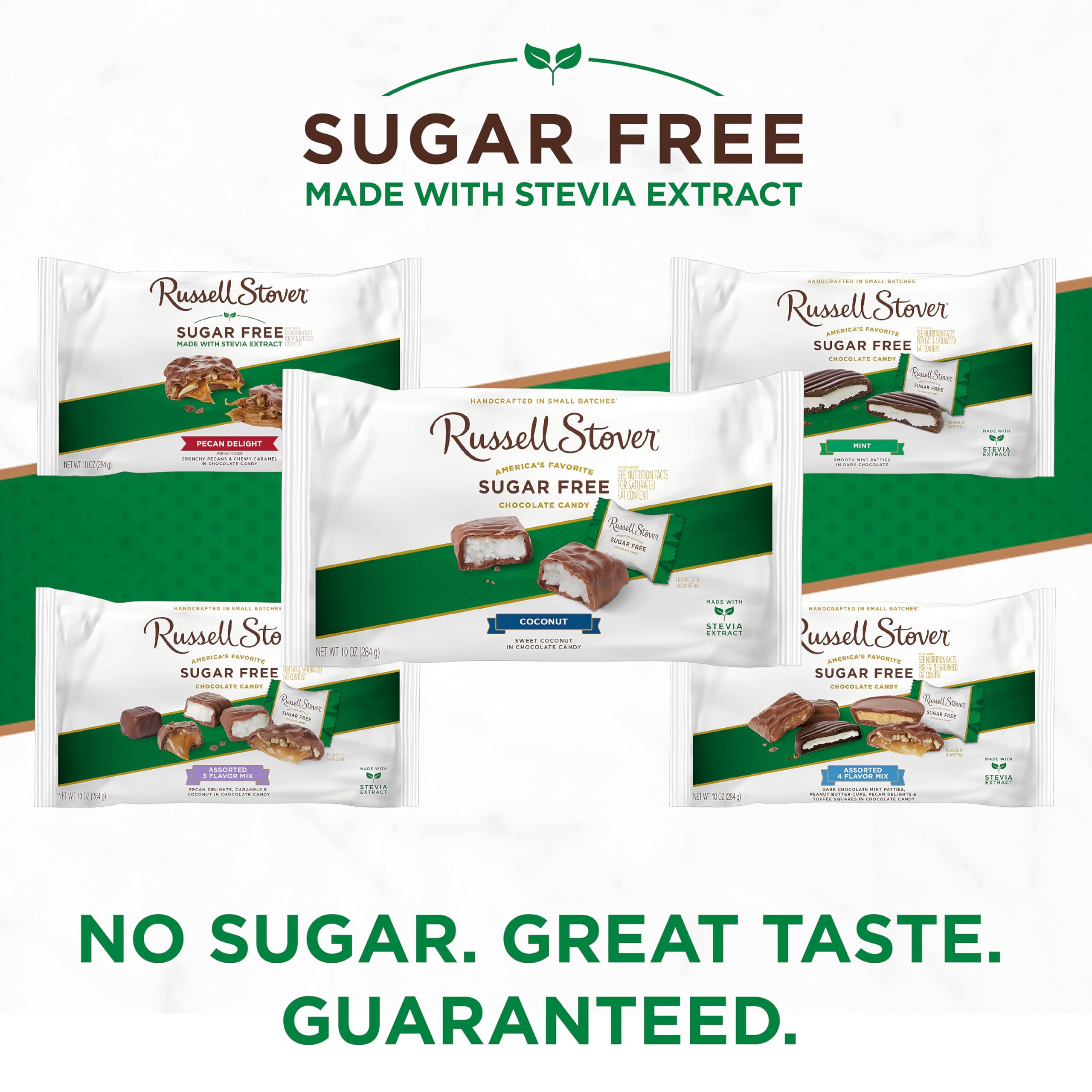 Small-batch Russell Stover treats, crafted with quality ingredients for a premium feel.