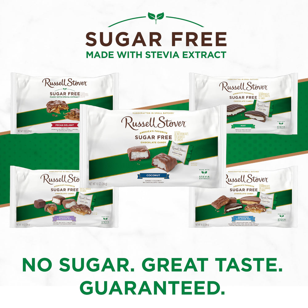 Small-batch Russell Stover treats, crafted with quality ingredients for a premium feel.