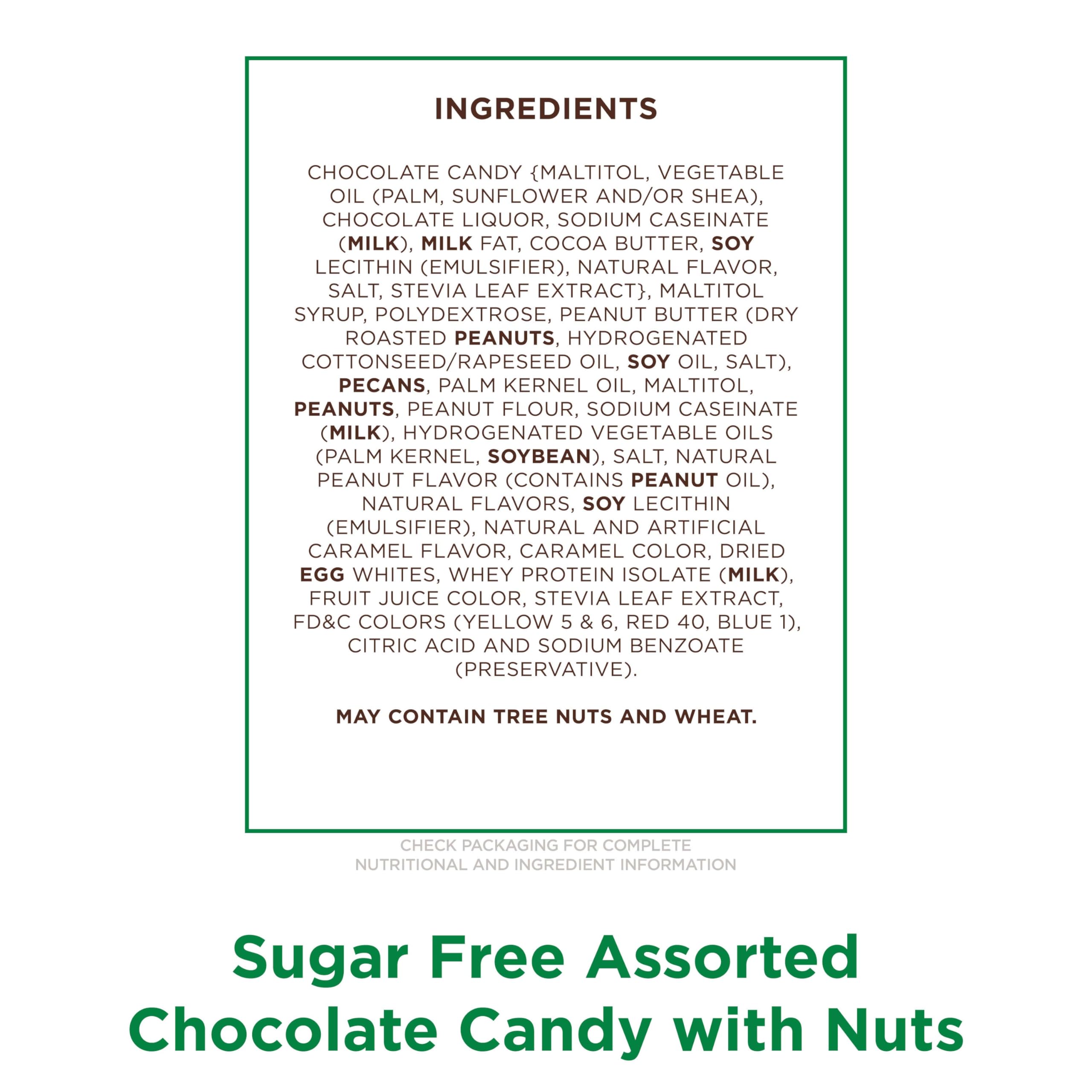 RUSSELL STOVER Sugar Free Assorted Nuts displayed in a bowl, ideal for sharing.