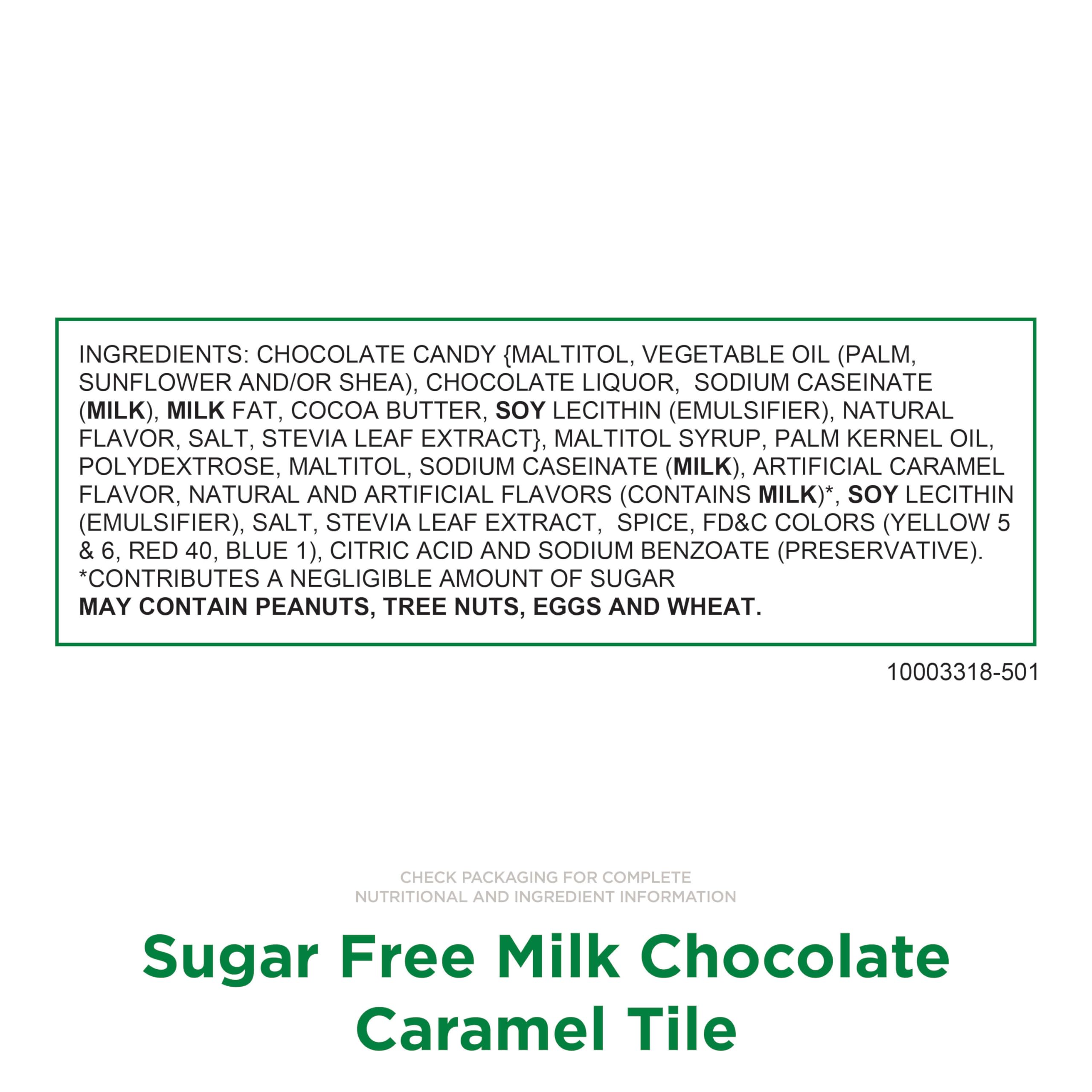 Close-up of creamy caramel filling enrobed in smooth chocolate, from Russell Stover.