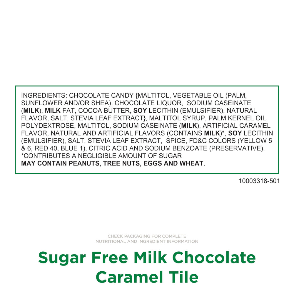 Close-up of creamy caramel filling enrobed in smooth chocolate, from Russell Stover.