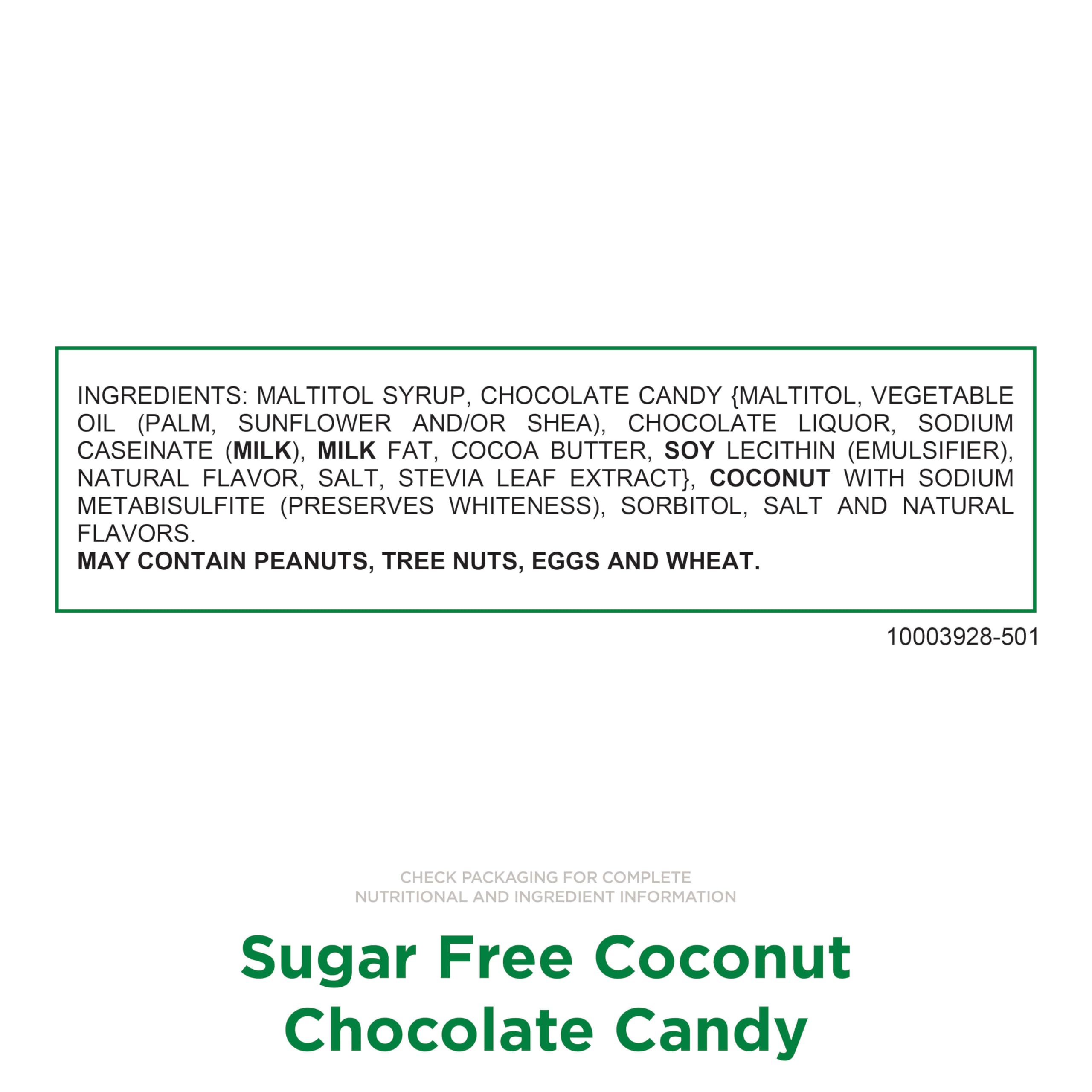 RUSSELL STOVER Sugar Free Coconut in Chocolate piece wrapped, individual portion
