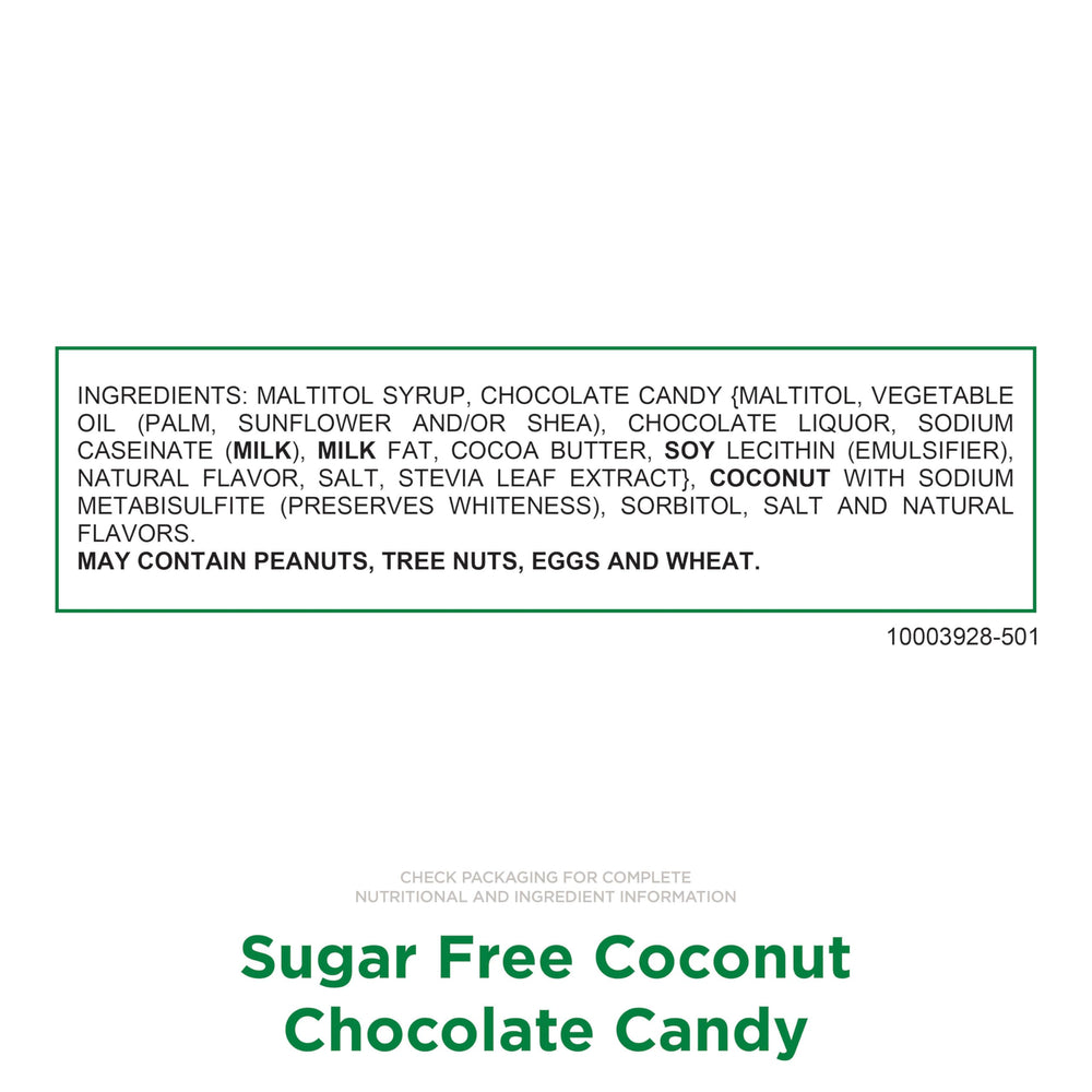 RUSSELL STOVER Sugar Free Coconut in Chocolate piece wrapped, individual portion