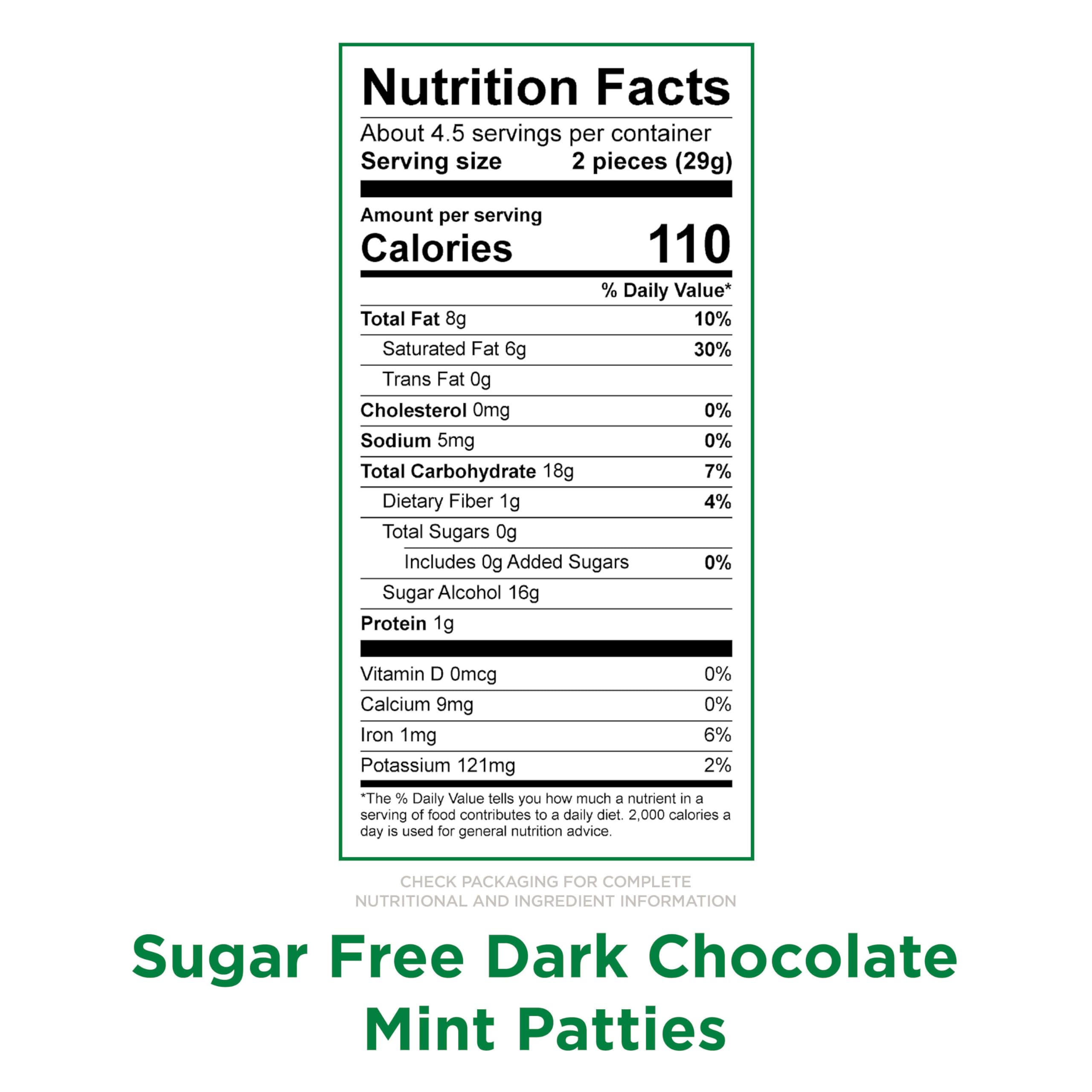 Russell Stover mint patties individually wrapped for on-the-go snacking