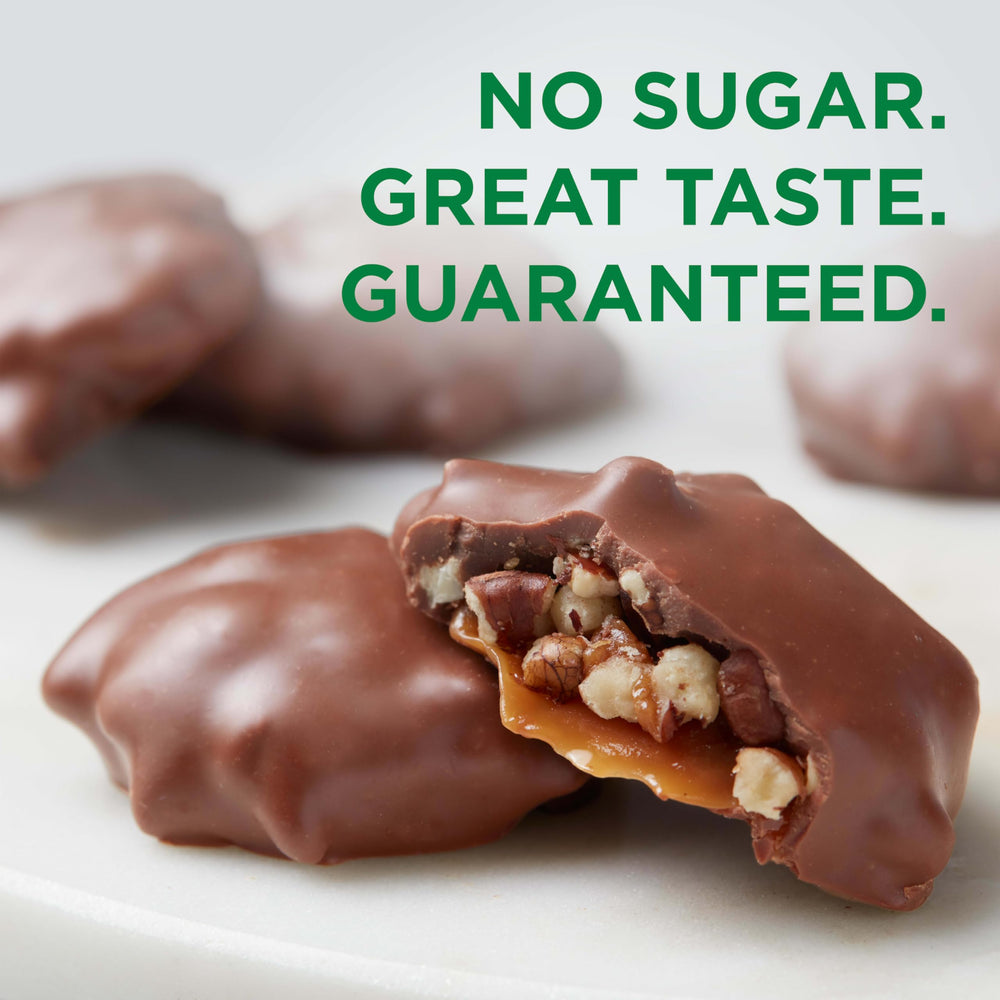 RUSSELL STOVER Sugar Free mint patty with dark chocolate finish.