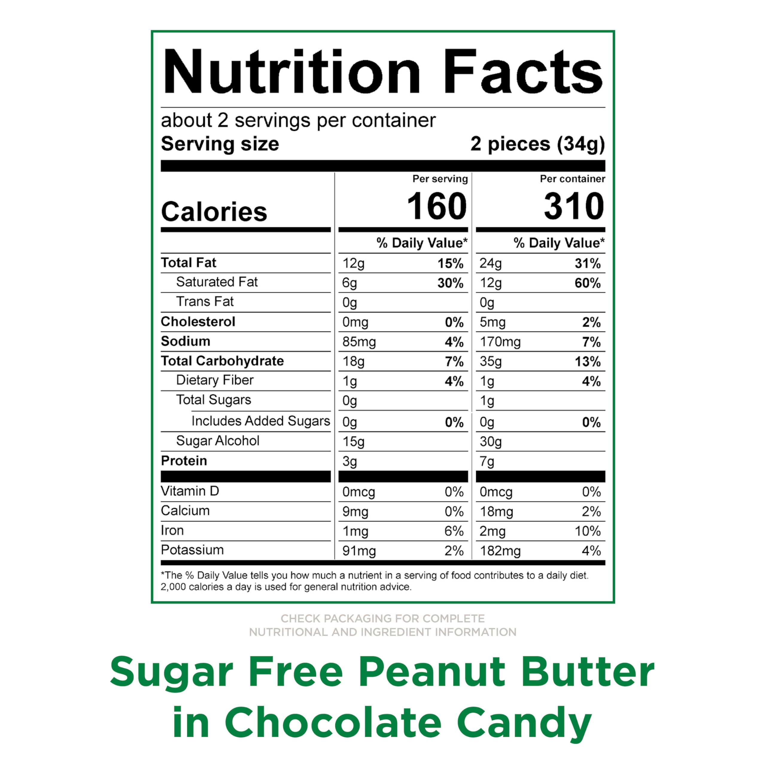 Milk chocolate-coated peanut butter cup from RUSSELL STOVER with a creamy center.