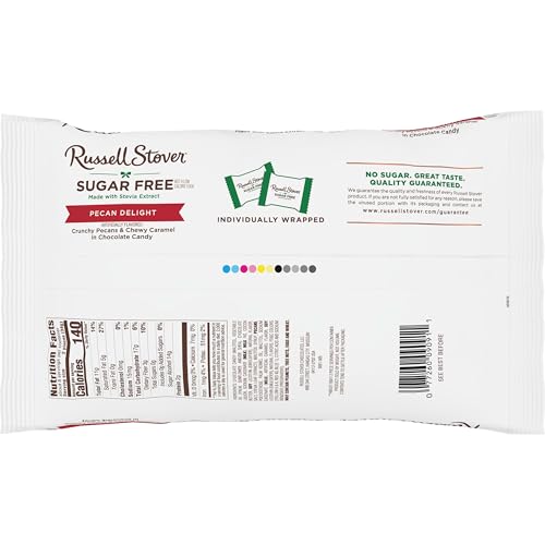 Russell Stover Sugar Free Pecan Delights serving plate suggests sharing at gatherings.