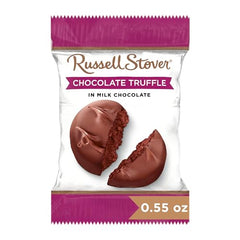 Individually wrapped Russell Stover truffles support easy portioning and on-the-go enjoyment.