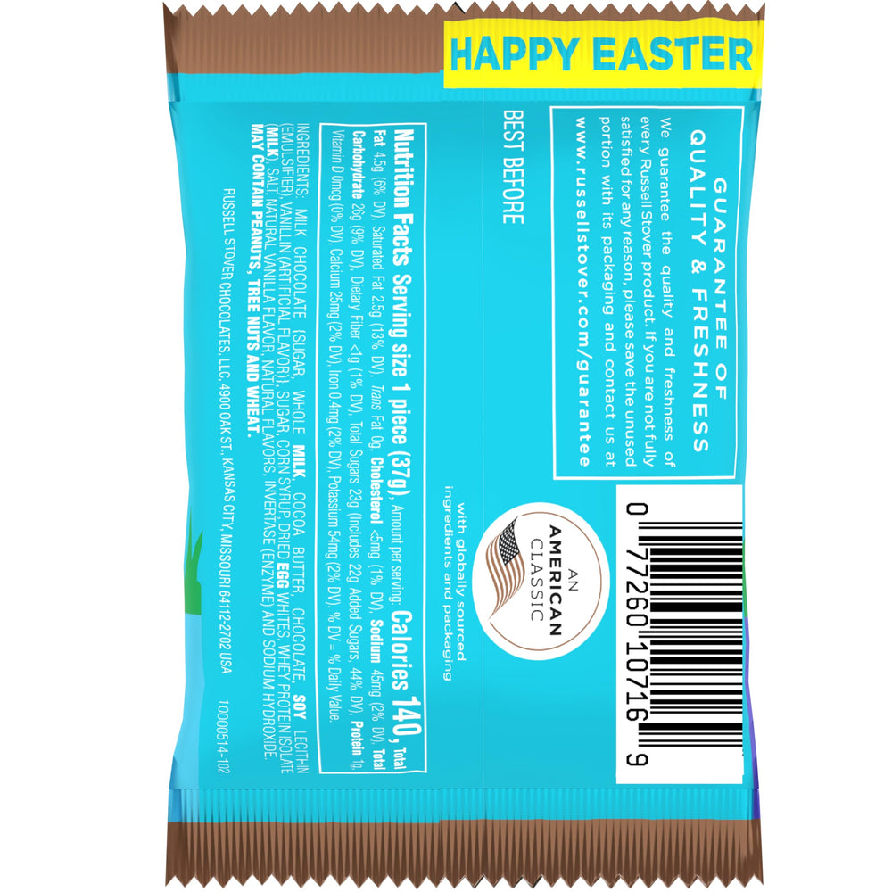 1.3 oz Vanilla Creme Egg from Russell Stover for sharing