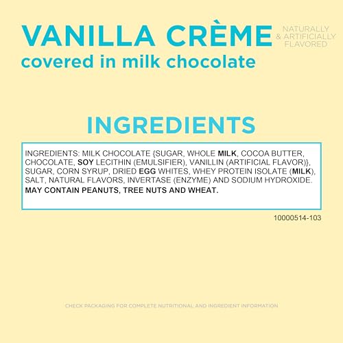 Product view of Russell Stover Vanilla Creme milk chocolate appearance