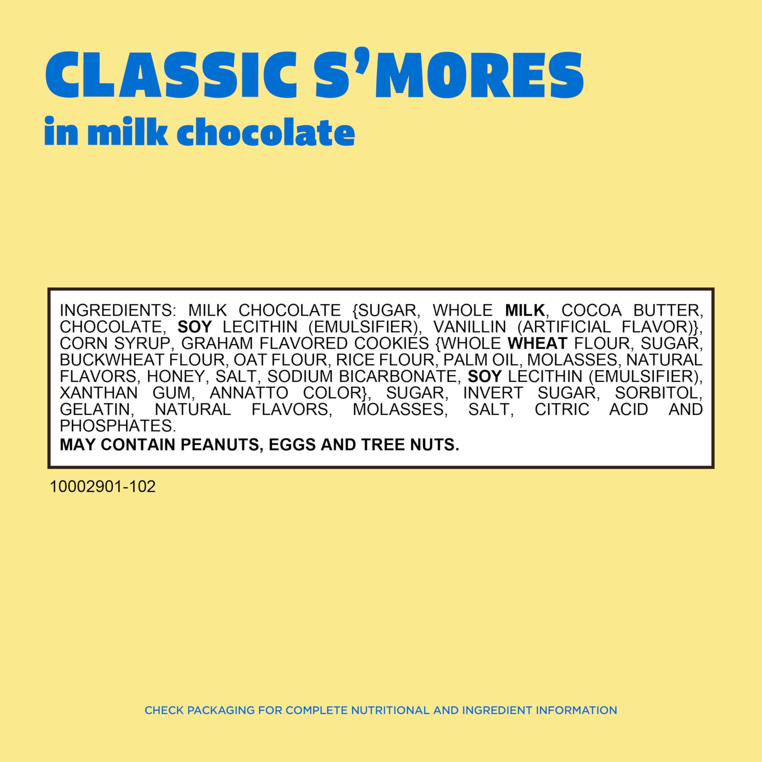 Individually wrapped Whitman's S'Mores portions reduce mess for lunchboxes