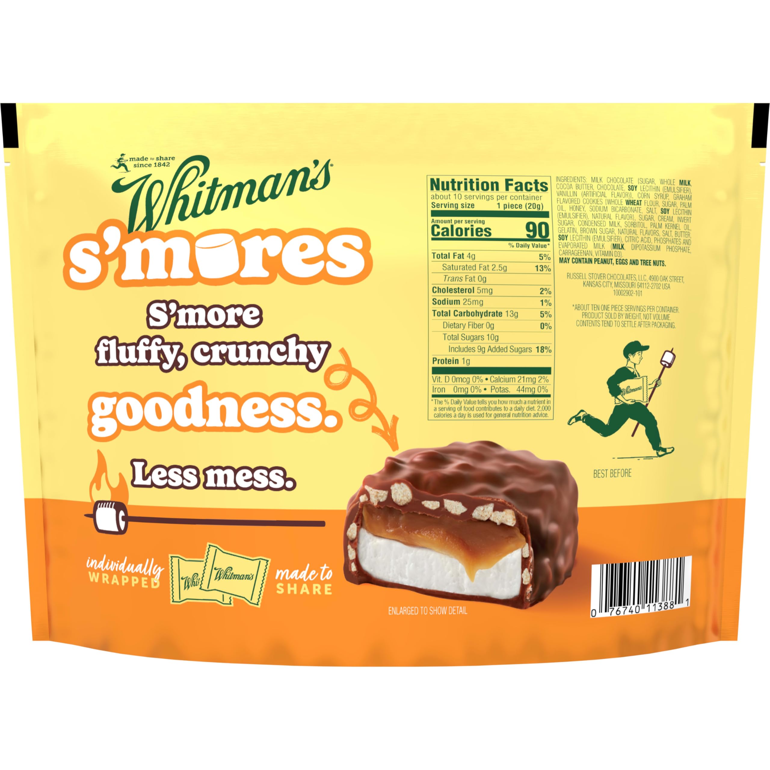Whitman\'s S\'Mores balance of marshmallow caramel and chocolate