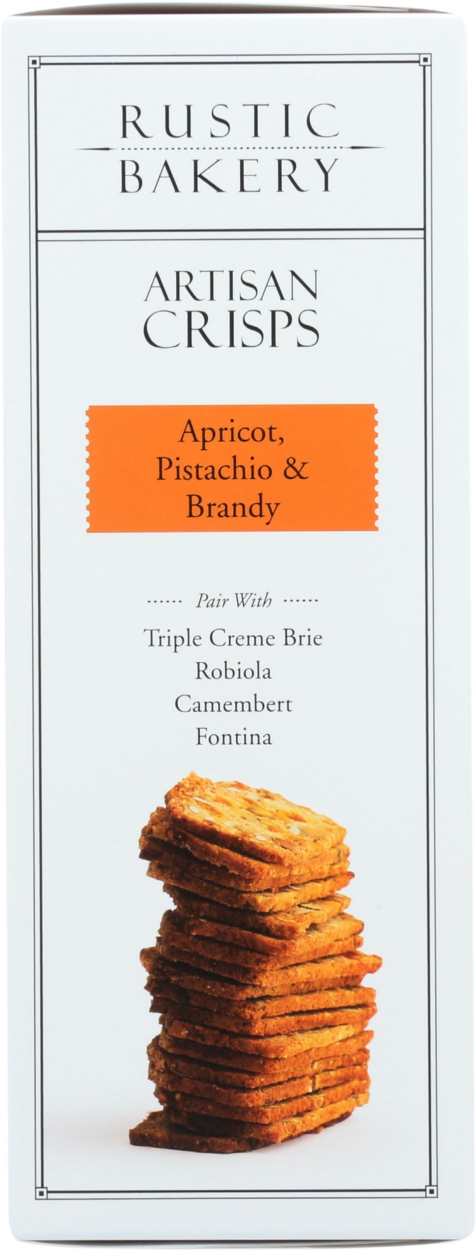 Rustic Bakery crisps apricot pistachio brandy beside wine for a refined tasting.