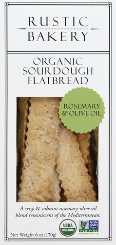Rustic Bakery rosemary olive oil flatbread served with cheese