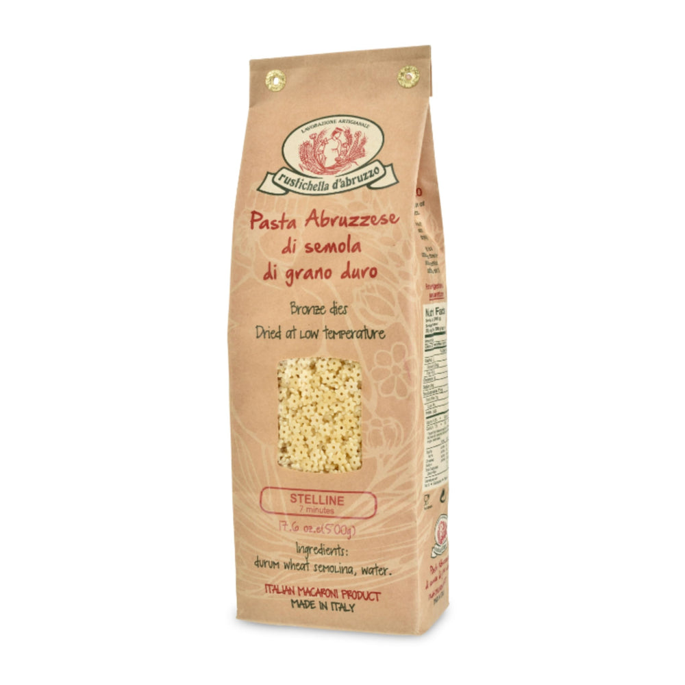 Rustichella d'Abruzzo Stelline star-shaped pasta for comforting broths.
