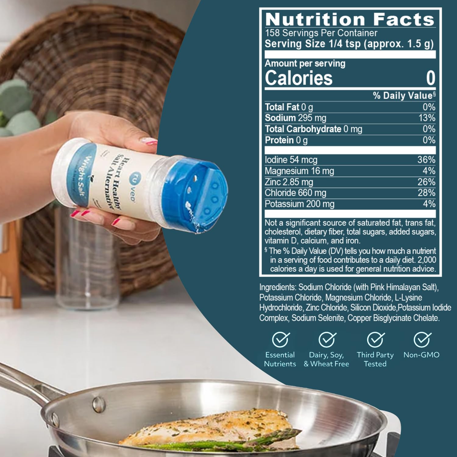R-U VED Wright Salt mineral blend with electrolyte support for meals