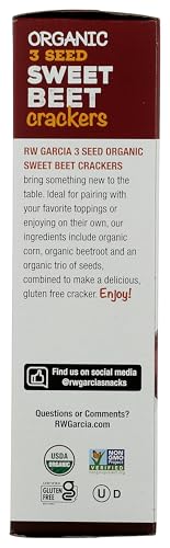 RW Garcia Organic Sweet Beet Crackers serving idea show pairing with dips