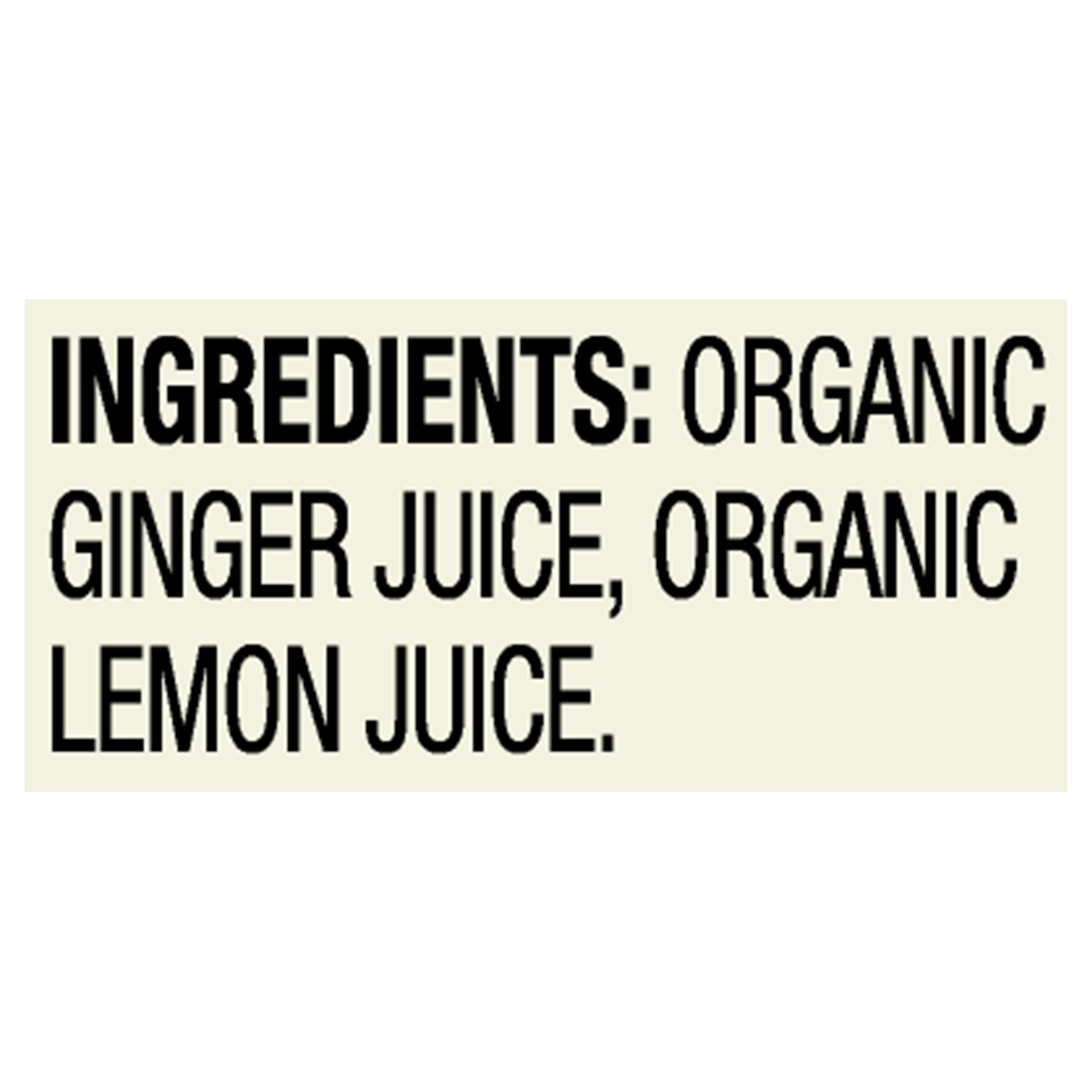 Close-up of ginger pieces in RW Knudsen Organic Ginger Juice