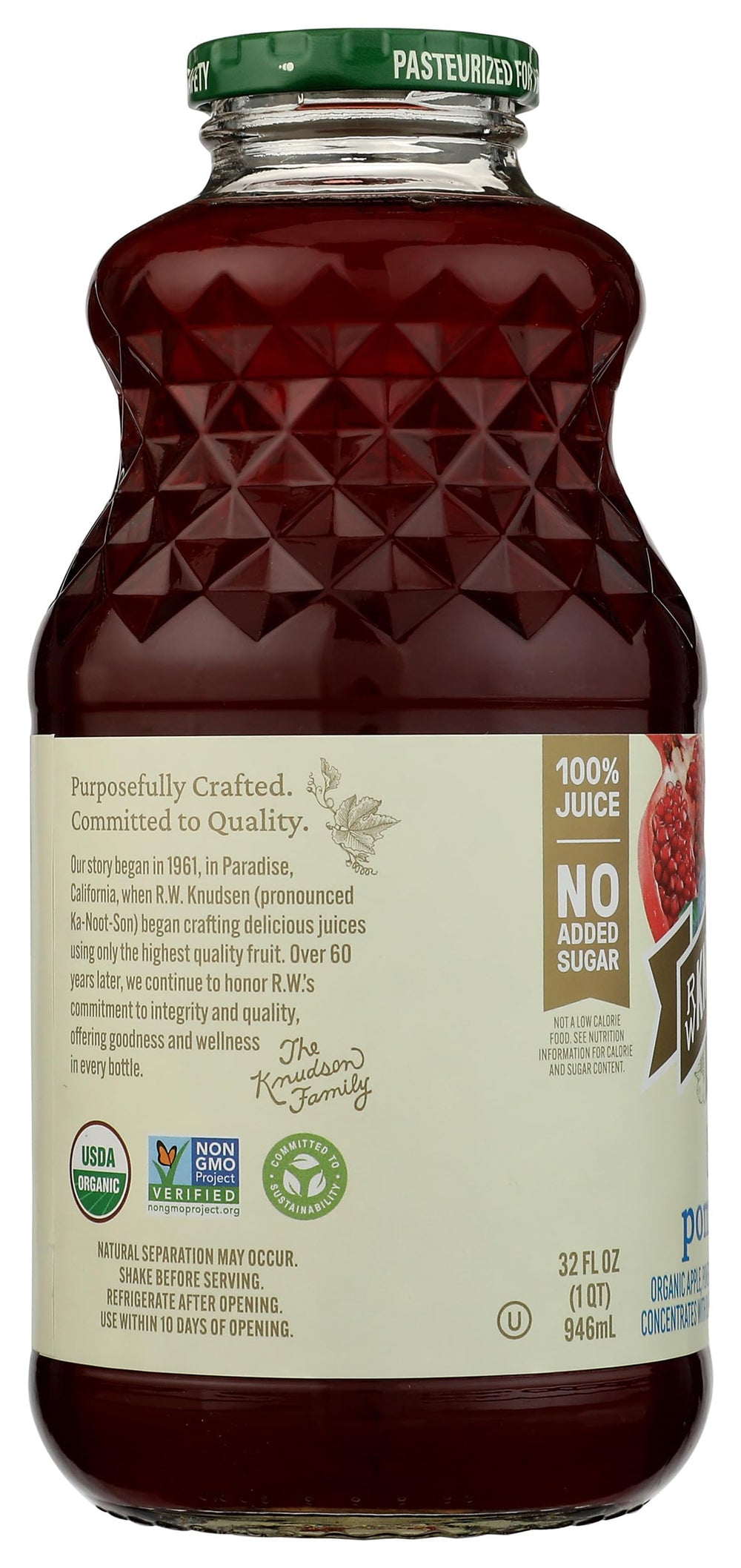 Ice pops made with R.W. Knudsen Organic Blueberry Pomegranate juice.