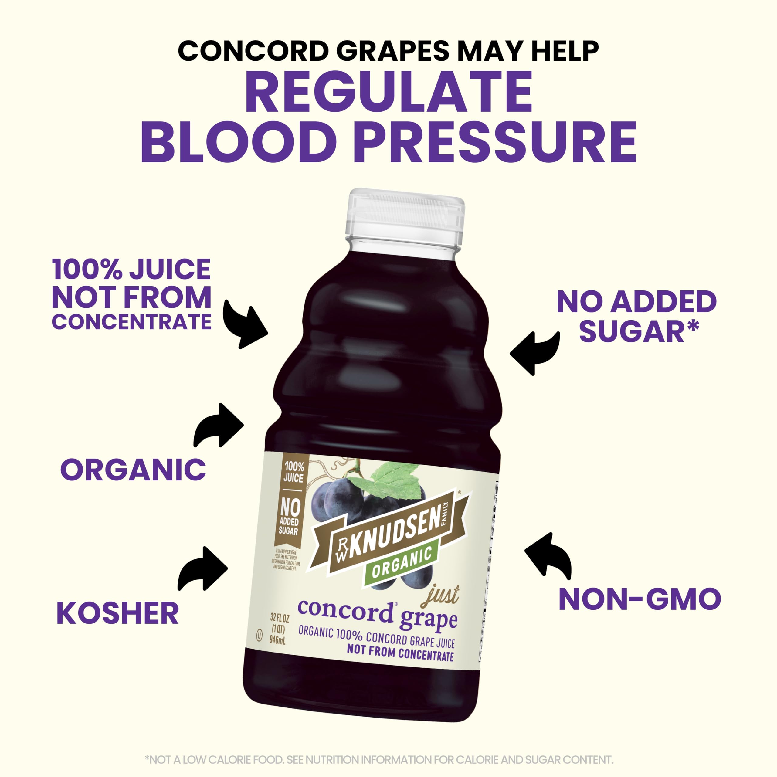 R.W. Knudsen Concord Grape Juice bottle—great for smoothies or mocktails.